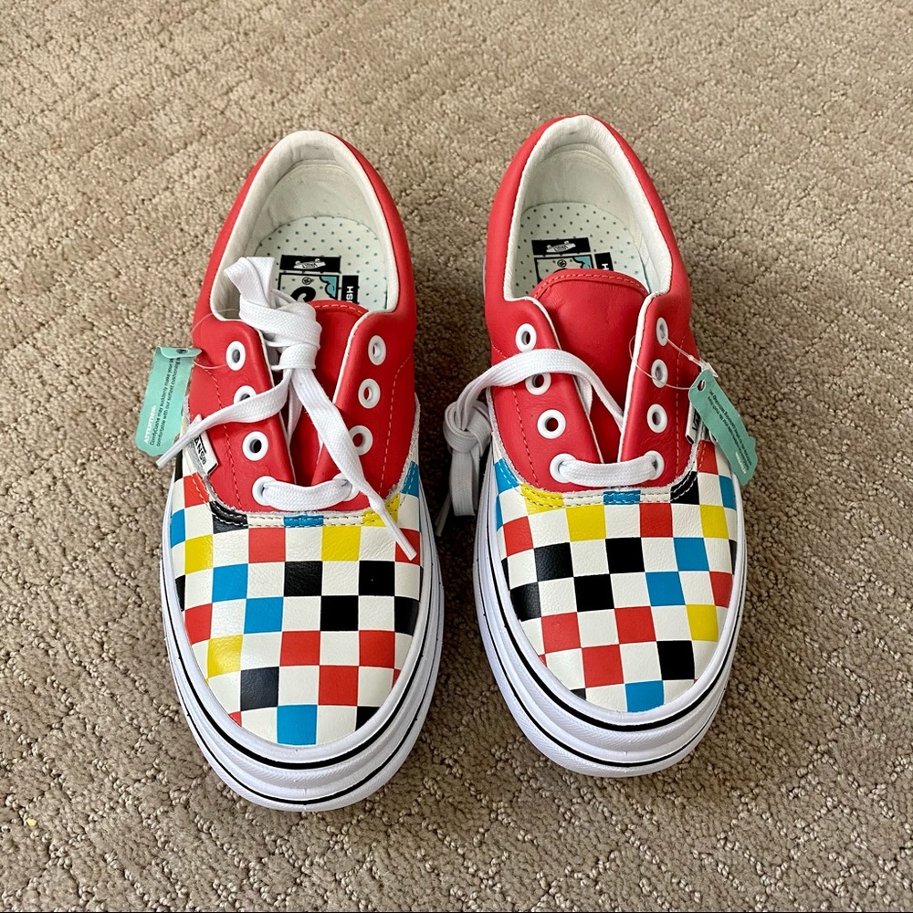 VANS Super Comfycush Era Checkered Leather Shoes 6